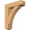 Ekena Millwork Thorton Craftsman Smooth Bracket w/ Offset Brace, Western Red Cedar, 7 1/2"W x 28"D x 32"H BKT0806X28X32THR04SWR - alternate 1